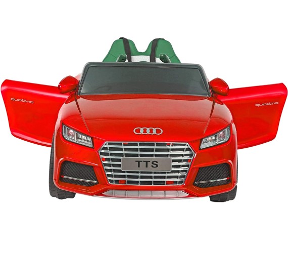 Audi Tts 12V Battery Operated Ride-On Car for Kids with Remote Control and Music System(2 to 6 yrs)-Painted Red