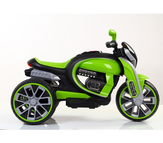 Mini Battery Operated Ride On Bike For Kids model 916, Electric Bike For Kids With Foot Accelerator, Music and Light(2 to 5 Yrs) Green