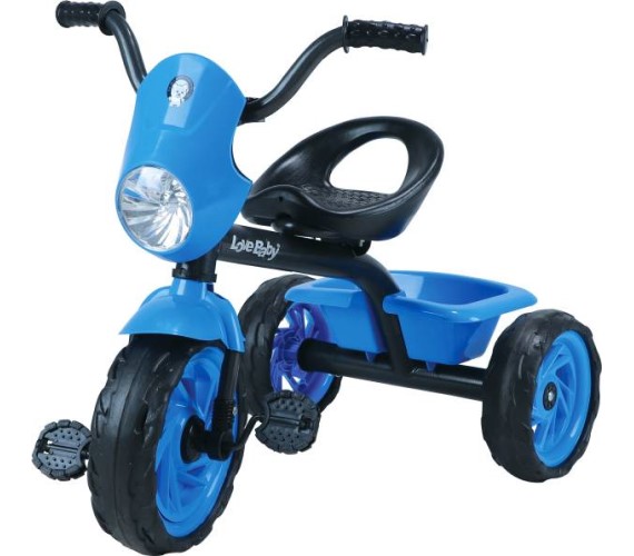 Kids Tricycle Baby Girls/Boys Tricycle With Basket, Light, Music Tricycle For Kids-Multicolor