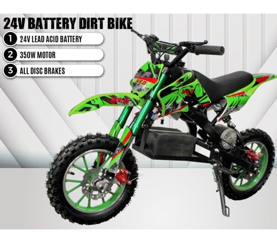 Dirt Bike for Kids 24V Battery Operated Bike for Kids with Disk Brake Dirt Bike for Kids Age 7 To 14 Years-Multicolor