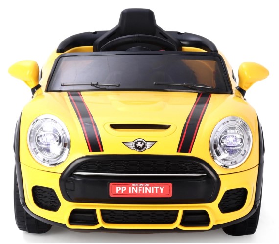 12V Battery Operated Ride On Car For Kids, Model No MKS-001 Car For Kids With Remote Control 1 to 5 yrs(Made in India)-Yellow