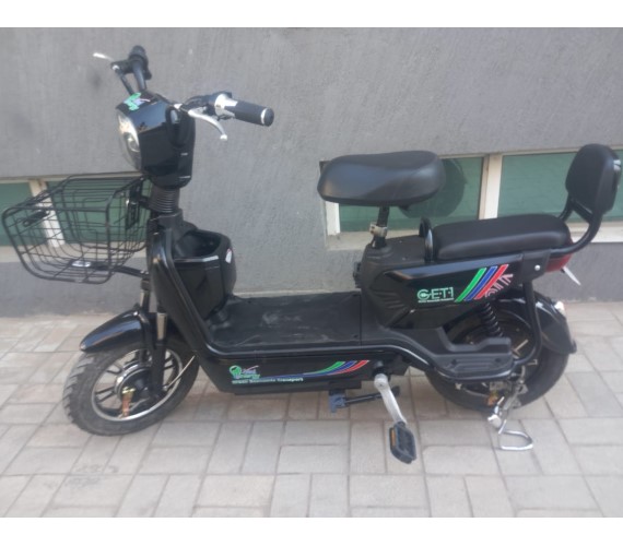 GET 1 Electric Scooter Bike , 48V 13AH Battery Scooter For adult with Pedal-Up to 45-50Kms(Ride @ Only 10 P/Km)Black