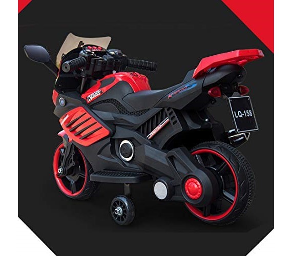 Mini BMW Bike Rechargeable Battery Operated Ride-on Bike For Kids With  Foot Accelerator(2to 4) Red