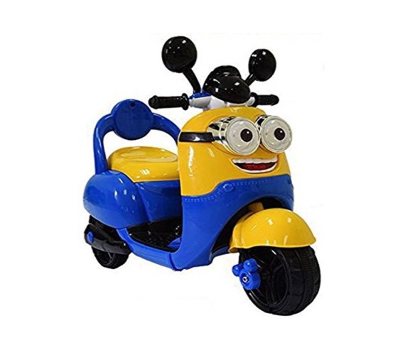 Minion Battery Operated Scooter for kids - Battery Operated Ride On  (Blue, Yellow)