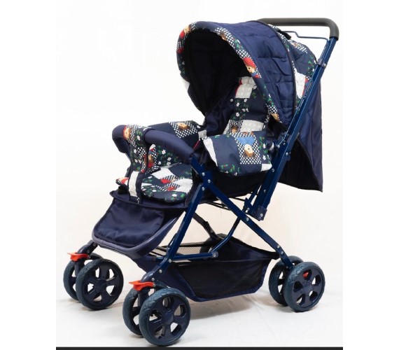 Baby Pram Kids Stroller, Baby Stroller Pram For New Born Baby Blue Color Twin Strollers & Prams(Multi, Blue)