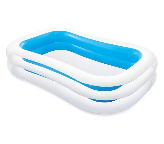Inflatable Swimming Bath Tub For Kids & Adults (SPA) Jumbo Size ( 8.5 feet ) with Pump Inflatable Swimming Pool (sky blue)