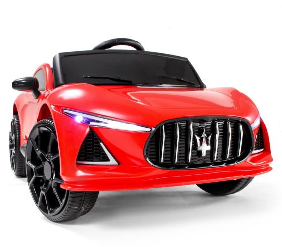 Kids Maserati 12V Battery Operated Ride On Car For Kids with Remote Control, Music, Light 1-5 Yrs (Red)