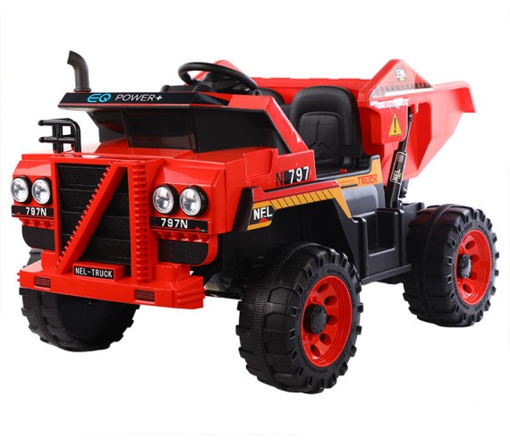 Kids Electric Rideon DUMP TRUCK Model 797N Battery rideon truck Car For kids (Age 2-7yrs)Red