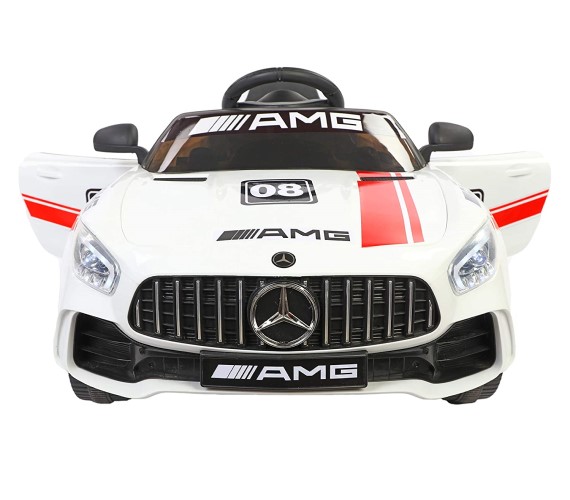 12V Mercedes Futuristic Benzy AMG Battery Operated Ride On Car For Kids (1 to 5 yrs) White