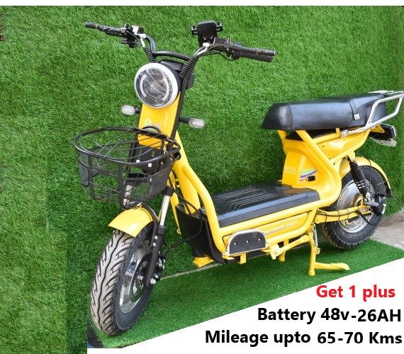 GET 1 Plus Electric Scooter Bike , 48V 26AH Battery Scooter For adult, with Disk Brakes(Up to 65-70Kms, Max Weight Capacity 200 Kgs)