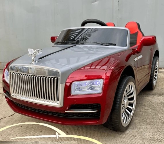 4X4 Rolls Royce Electric Ride on Car, 12V Battery Ride On Car For Kids with Remote Control Music and Light 1-6 Yrs