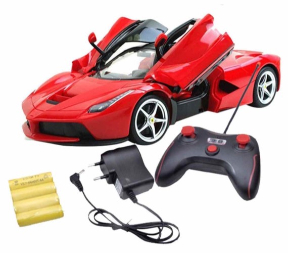 Ferrari Remote Control Car with Openable Door - RC Car for kids (Red)