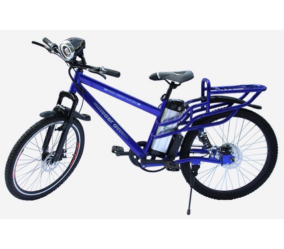 GET G Electric Bicycle For Adults , 48V - 8.8 Ah Battery Operated Bicycle For Adults With Front/Rear Disk Brakes (Frame Size 20) -Blue