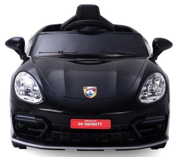 Porsche 12V Battery Operated Ride On Car For Kids, Model MKS002, Remote control, Lights And Music System (1 To 5 Yrs) Black