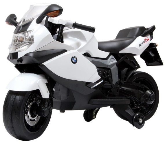 BMW Licensed Electric Bike For Kids, BMW K1300S Rechargeable Kids Ride On Bike 12V Battery Operated