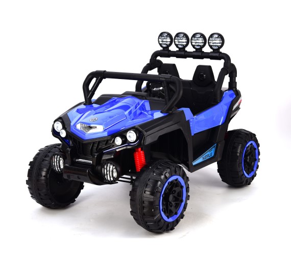 Kids 903 Big Size 2 Seater Electric Jeep For Kids, 12V Battery Operated Ride on Jeep for Kids with Music System, Swing and Remote Control(Blue)