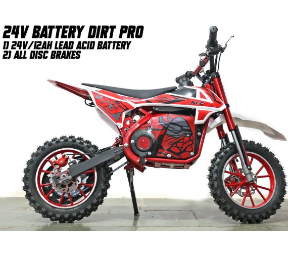 24V Battery Dirt Pro Action Bike For Kids Age group 7-15 years old | Suitable for OFF Road with All Disc Brake and Absorber shockers front and rear