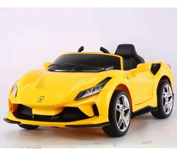 Ferrari F8 12V Battery Operated Ride On Car For Kids, Electric rideon Car with Remote Control(Age 1-6yrs)-Yellow