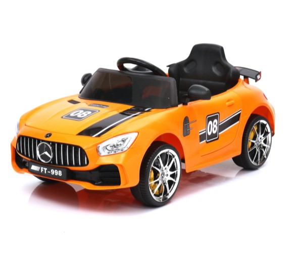 12V Mercedes Futuristic Benzy AMG Battery Operated Ride On Car For Kids (1 to 5 yrs) Orange