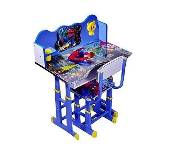 Wooden and Metal Study Table & Chair (Disney Cartoon)