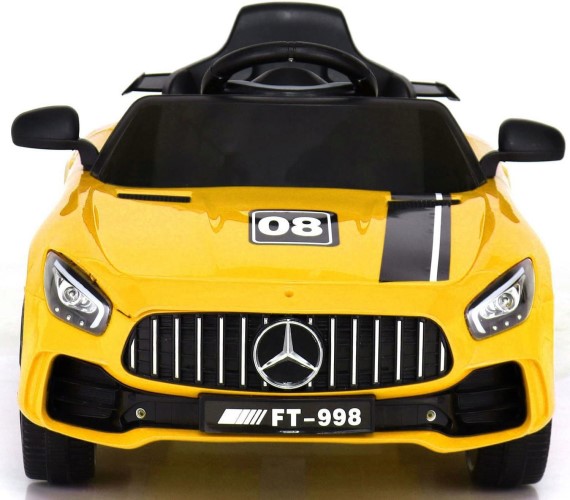 Battery Car for kids Model 998 - 12V Electric Ride on Car for child, Battery Operated Rideon Toy Car For Kids - Mercedes AMG FT-998 (1 To 5 Yrs)Yellow