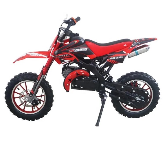 OFF Road Petrol Engine Bike For Kids with Self Start 49cc Petrol Engine Dirt Bike For Kids Age 7 To 14 Years-Multicolor