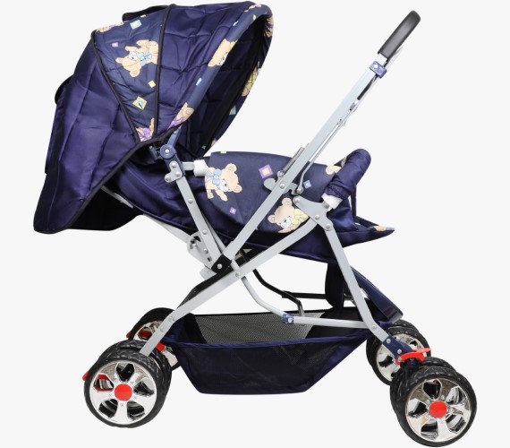 Baby Pram Kids Stroller, Baby Stroller Pram For New Born Baby Blue Color Twin Strollers & Prams-Blue