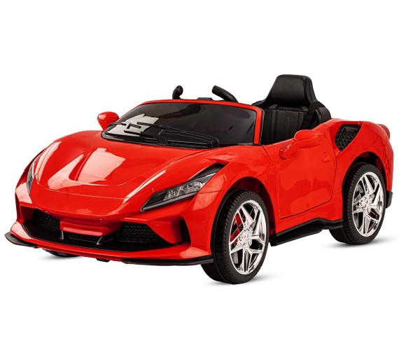 Kids Rideon Ferrari Car model F8, Electric Rideon Car with Remote Control(Age 1-6yrs)-Red