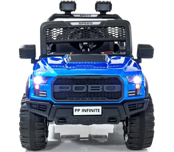 Ford 12V Electric Ride On Jeep For Kids With Remote Control, Music, Light 1-5 Yrs(Model EBK-888)-Metallic Blue
