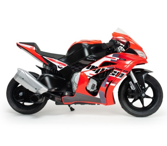 Racing Fighter 24v Battery Operated Ride On Bike For Kids with Hand Accelerator(Red)