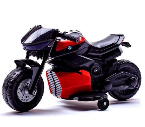 Kids R3 Battery Operated Ride On mini Bike For Kids, 12V Electric Bike For Kids With Foot Accelerator, Music and Light (2 To 5 Yrs) Red