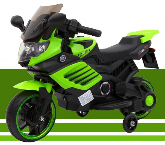 Mini BMW Bike Rechargeable Battery Operated Ride-on Bike For Kids With  Foot Accelerator(2to 4) green