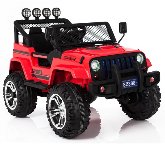 4x4 with 6 Motors Heavy Duty Jeep for Kids, 12V Electric Jeep for Kids, Weight Capacity 80-100 Kgs