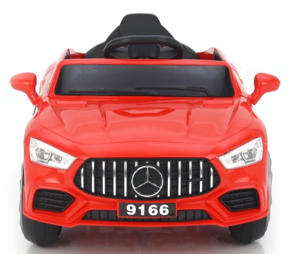 AMG 12V Battery Operated Ride On Car For Kids With Remote Control , Swing Option, Lights And Music System 1-4 Yrs(Red) 