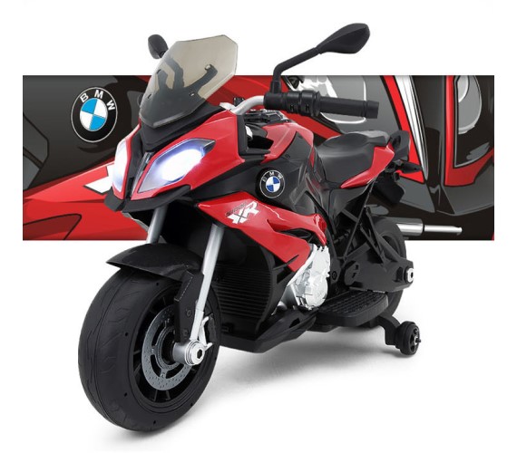 Officially Licensed Kids BMW S1000XR Bike Battery Operated Ride on Bike for Kids, Hand Accelerator(3 to 7years) Red