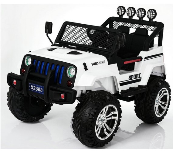 4x4 with 6 Motors Heavy Duty Jeep for Kids, 12V Electric Jeep for Kids, Weight Capacity 80-100 Kgs