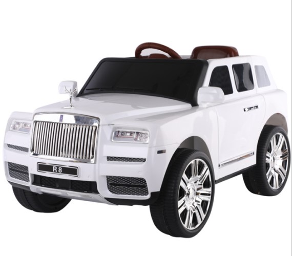 Rolls Royce 12V Battery Operated Ride On Jeep For Kids With Remote Control Age 2-8(White)