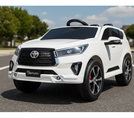 Kids 12V Toyota Innova Crysta Battery operated Rideon car for kids (Licenced Model) Black ,White Gray