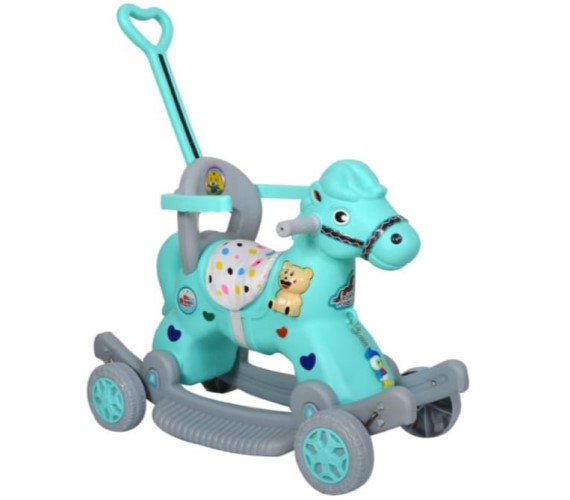 2 in 1 Baby Rider Horse For Kids, Push Ride on Car for Kids With Parent Control Age 1-3 Years(Multicolor)