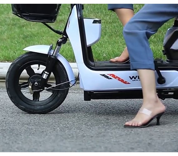 Electric Scooter Yulu Bike ,48V 13Ah(Lithium-ION) Battery Scooter For adult , Yulu bike with Pedal(Up to 45-50Kms) - White