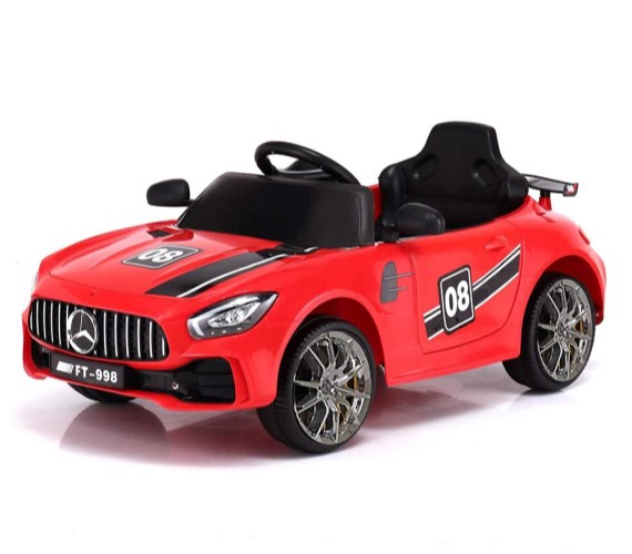 AMG FT-998 12V Battery Operated Ride on Car for Kids, Electric Ride on Kids Car with Remote Control(1 to 5 Yrs)Red 