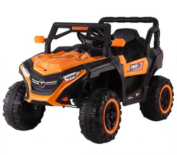 Electric Rideon Jeep for kids Model TJQ 900 , 12V Battery Operated Ride on Jeep For Kids With Remote Control (1- 7 Yrs)- Orange