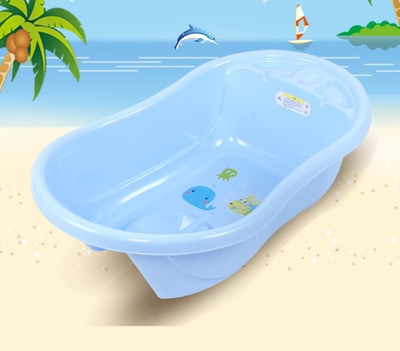 Baby Bath tub for Toddlers, Anti-Slip Kids Bathtub for Baby Shower(Age 0-3 yrs)-multicolor