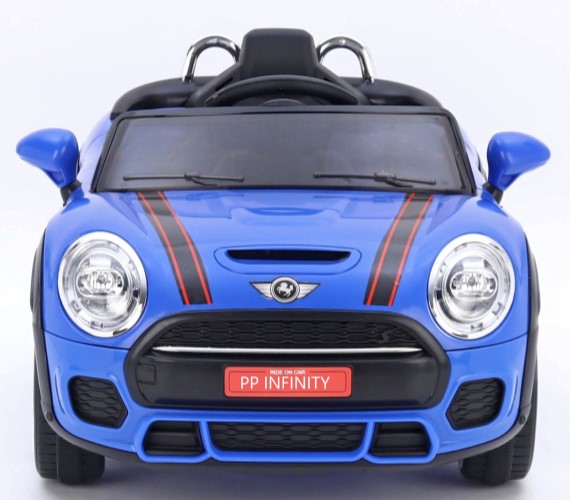 Mini cooper 12V Battery Operated Ride On Car For Kids, Model Mks-001 - Age 1 To 5 yrs (Made in India)-Blue