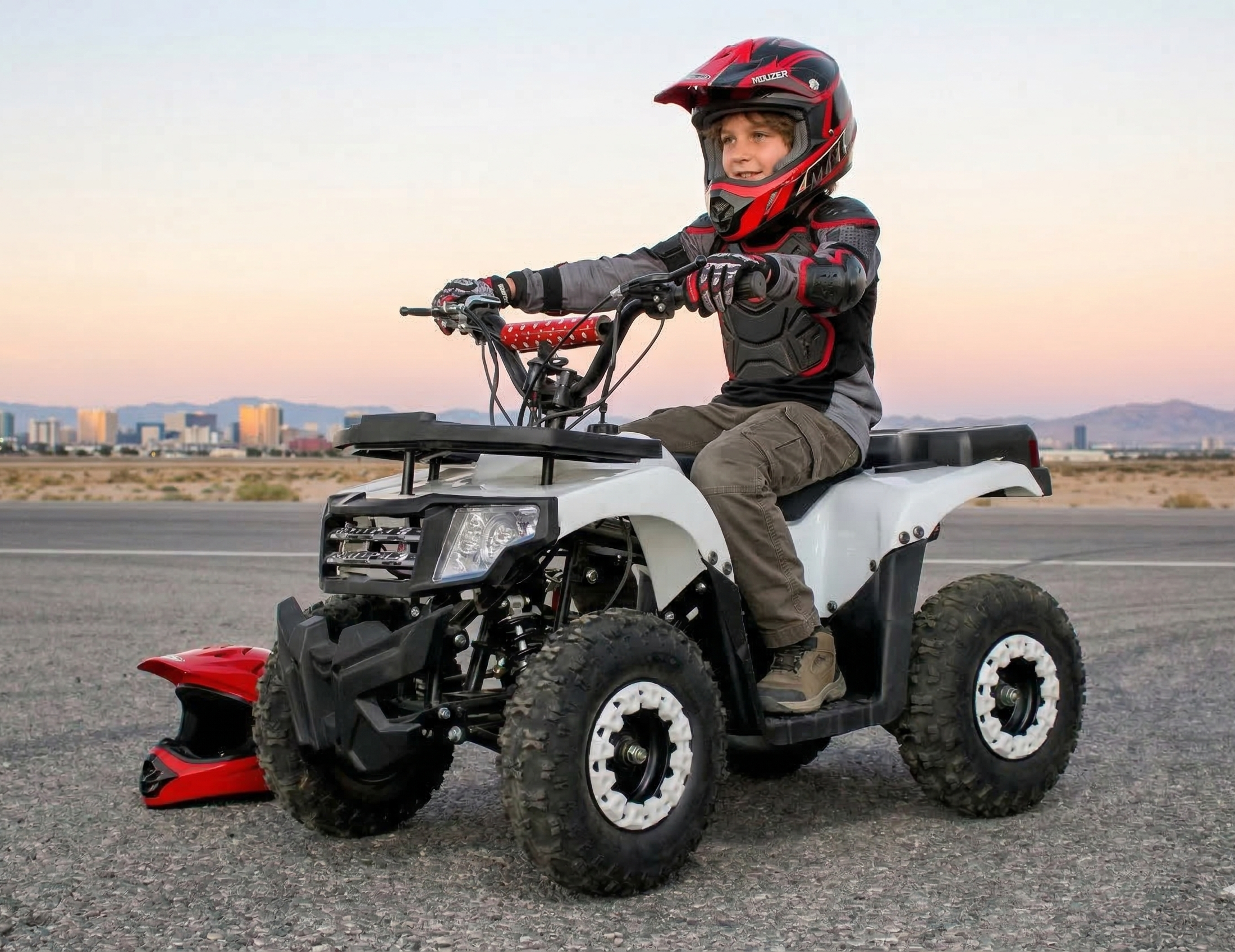 Kids MINI MOUZER ATV 36V/12Ah Battery Operated , Rechargeable ATV Beach Bike For kids with Front/Rear Disk Age 7 to 14 years(Multicolor) 