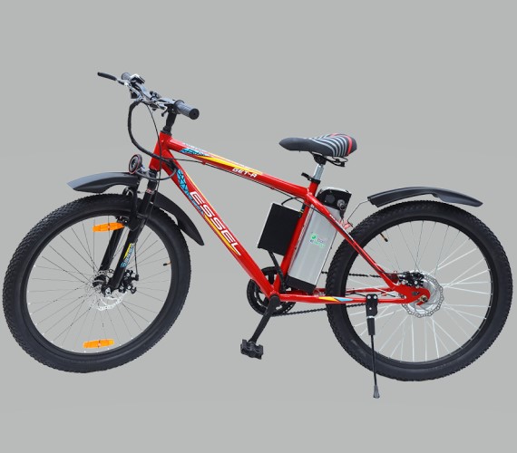 GET A Electric Bicycle For Adult , 48V 6.4AH Battery Bicycle For Adult with Front/Rear Disk Brakes (Frame Size 20) 2 Years Warranty(Red)