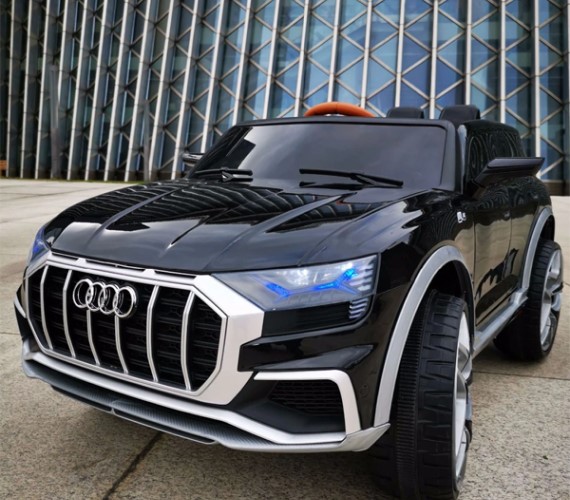 Audi Q8 12V Battery Operated Ride on car for kids, 4x4 Electric Car For kids with Remote Control and light(Black)