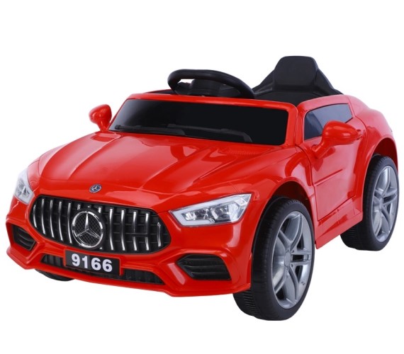 AMG 12V Battery Operated Ride On Car For Kids With Remote Control , Swing Option, Lights And Music System 1-4 Yrs(Red) 