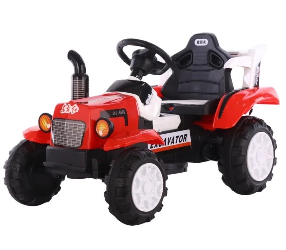 MINI Tractor Electric Ride On, 12V Battery Ride On Car For Kids With Music, Light 1-6 Yrs(Red)