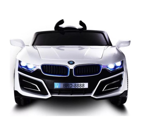 BMW 12V Electric Ride on Car for Kids with Remote Control, Music Light 1- 6 Yrs (White)